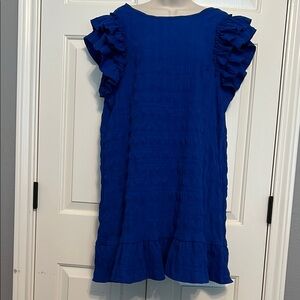 Blue Ruffled Dress
